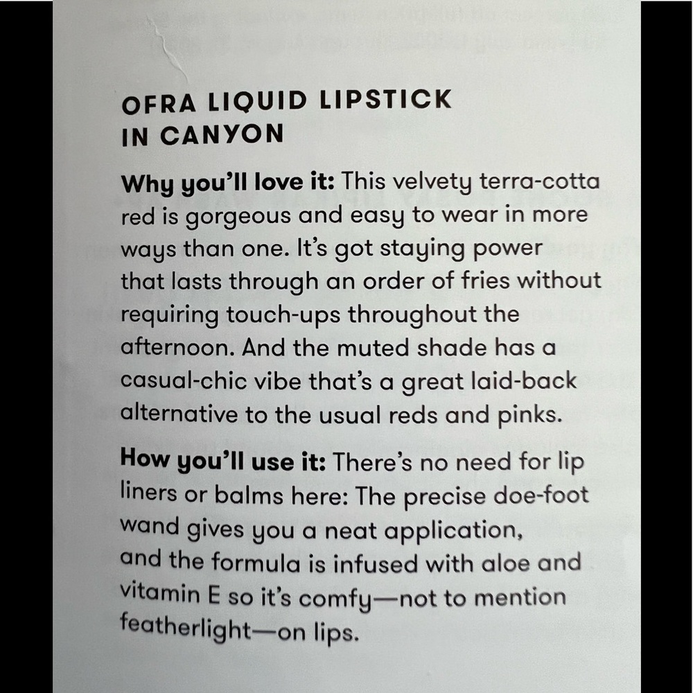 NEW OFRA liquid lipstick in Canyon. Velvety terra-cotta red! Casual chic. 💄 - Picture 7 of 10